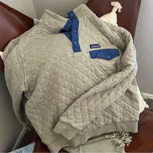 Patagonia Tan Quilted Pullover